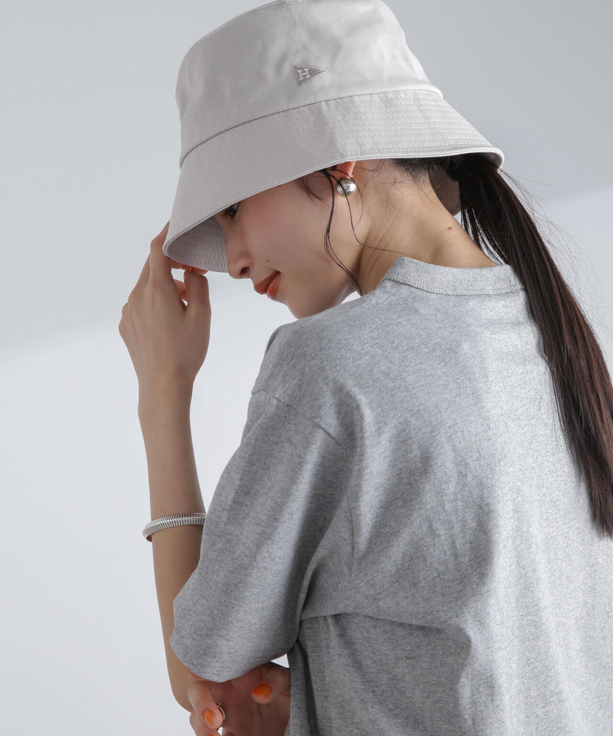 Healthknit/別注ツイルバケットハット 6734139302