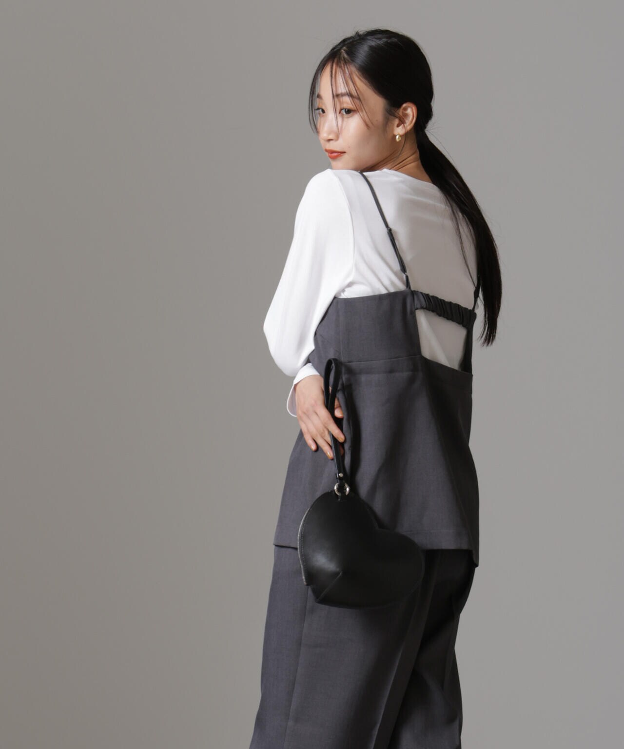 キャミトップス+パンツ+ロングTシャツ3アイテムセットアップ 6734219320
