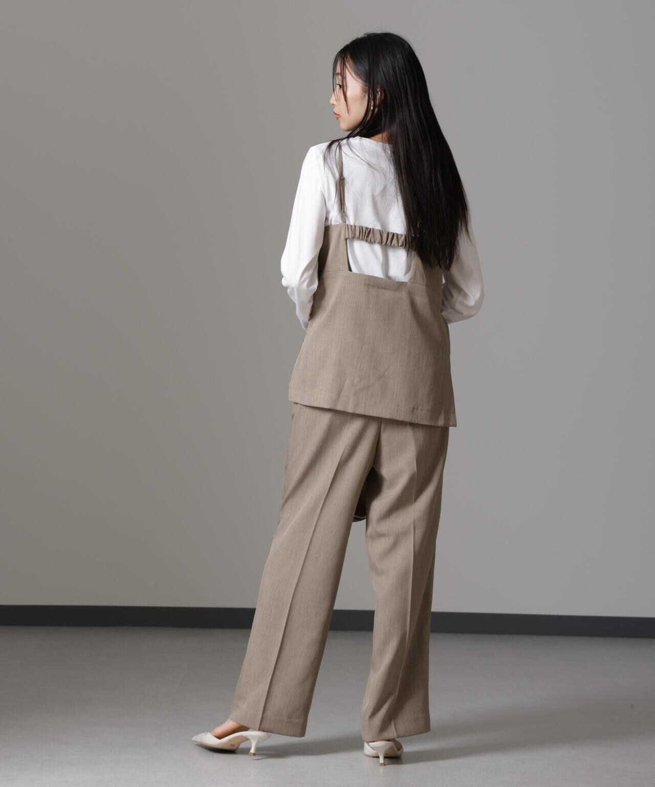 キャミトップス+パンツ+ロングTシャツ3アイテムセットアップ 6734219320