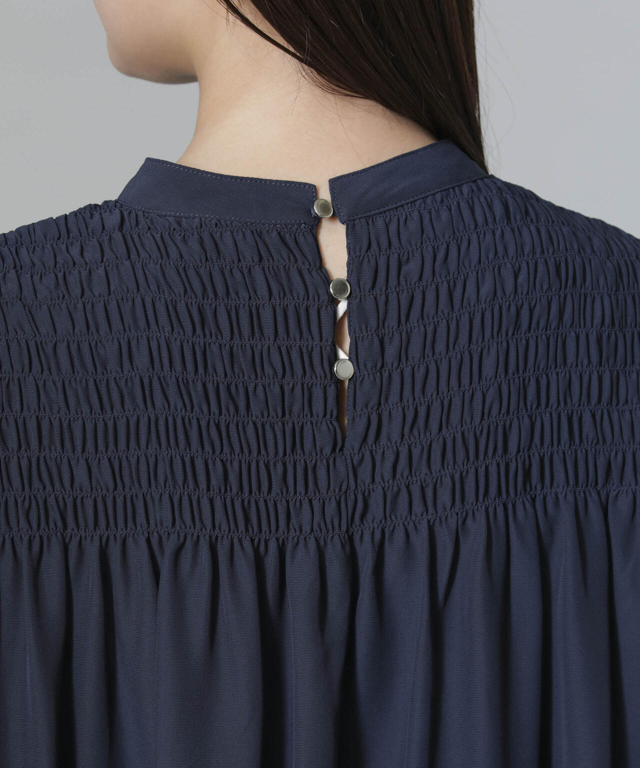 フロントシャーリングブラウス 6734220306