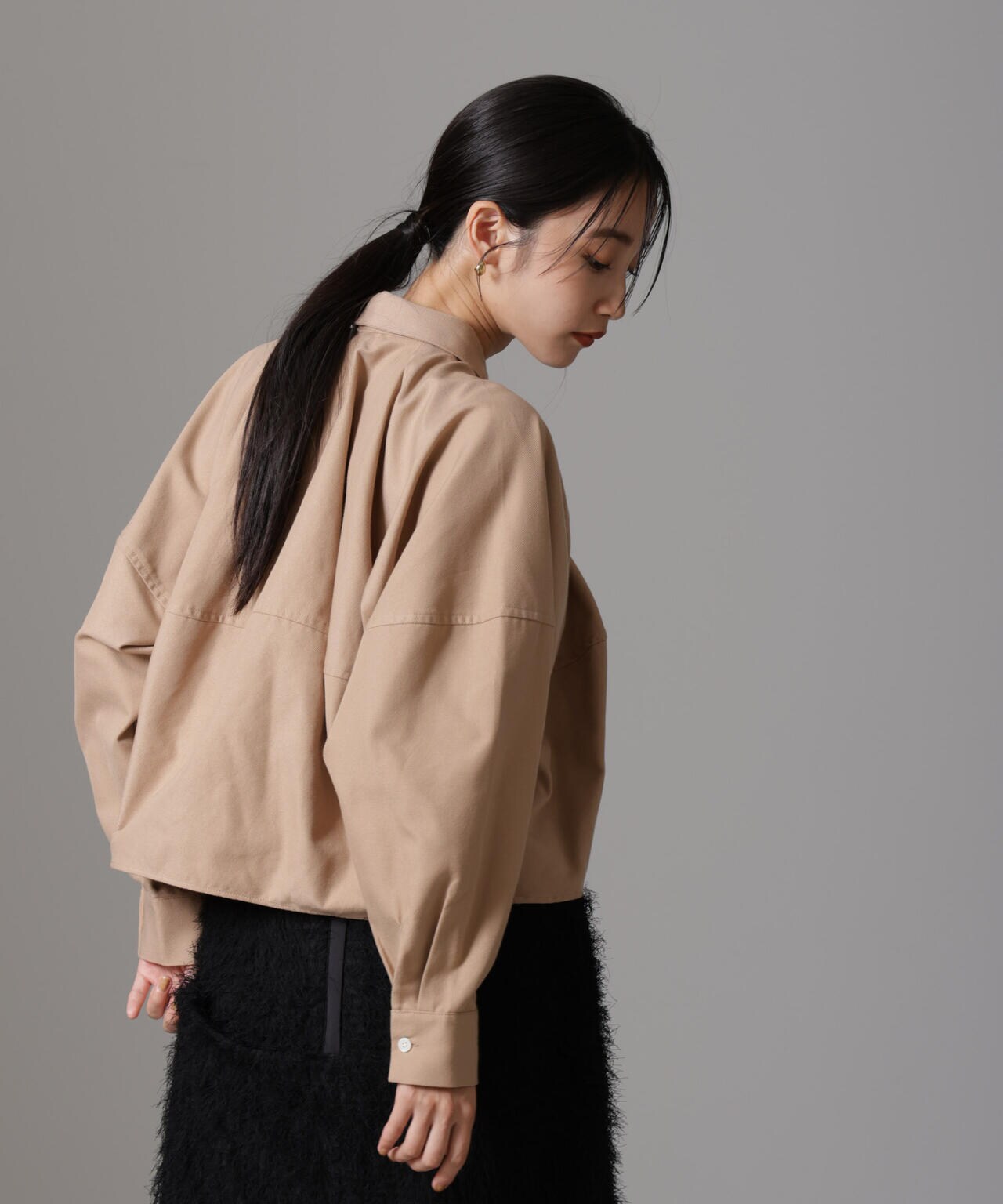 バルーンシルエットシャツ(セットアップ可) 6734220311