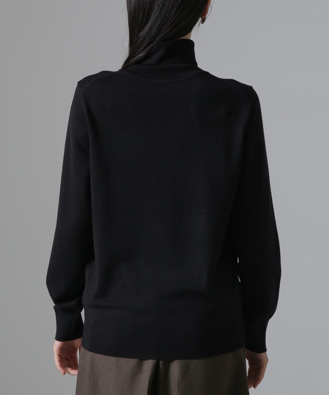 天竺タートルニットトップス 6734222347