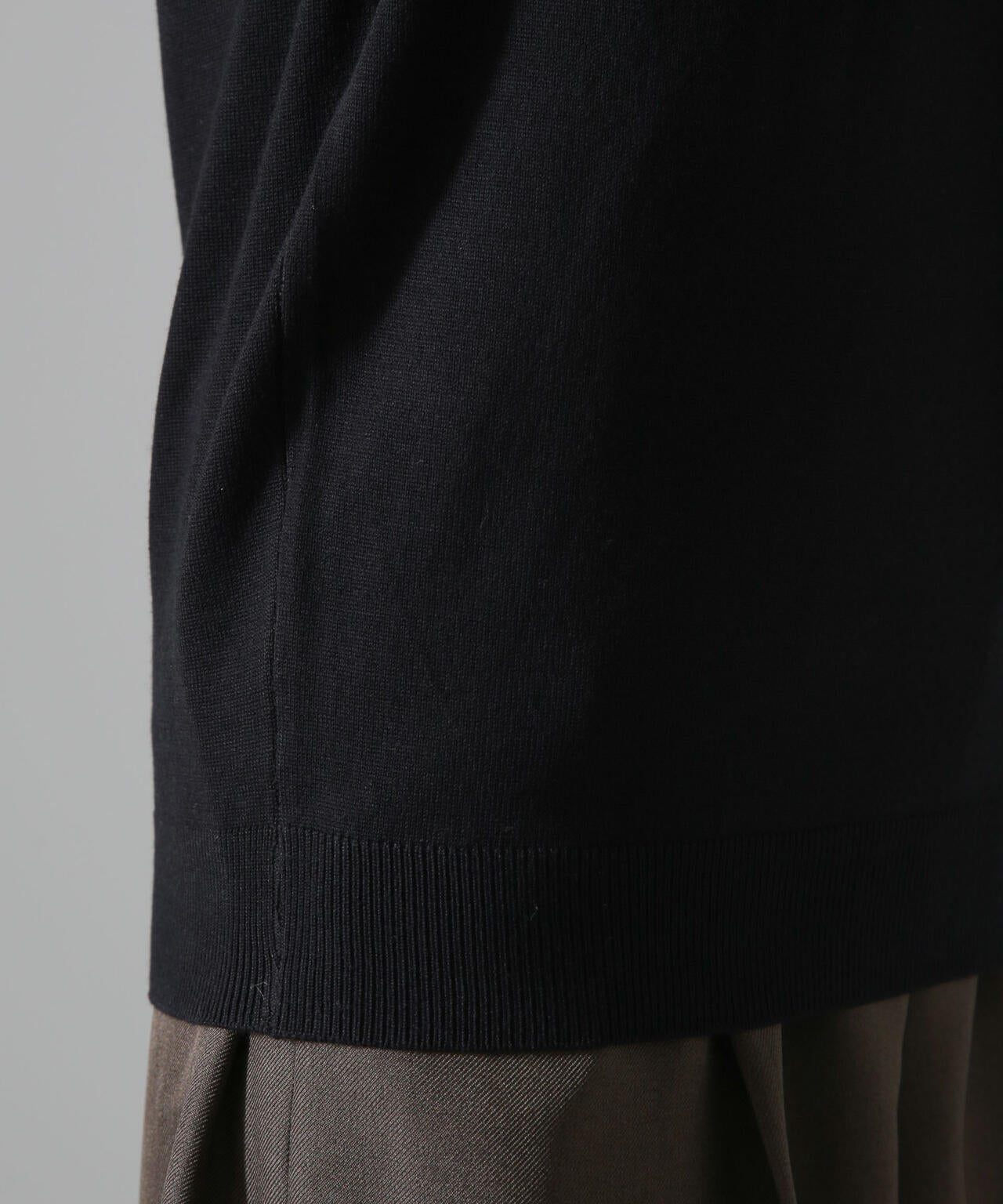 天竺タートルニットトップス 6734222347