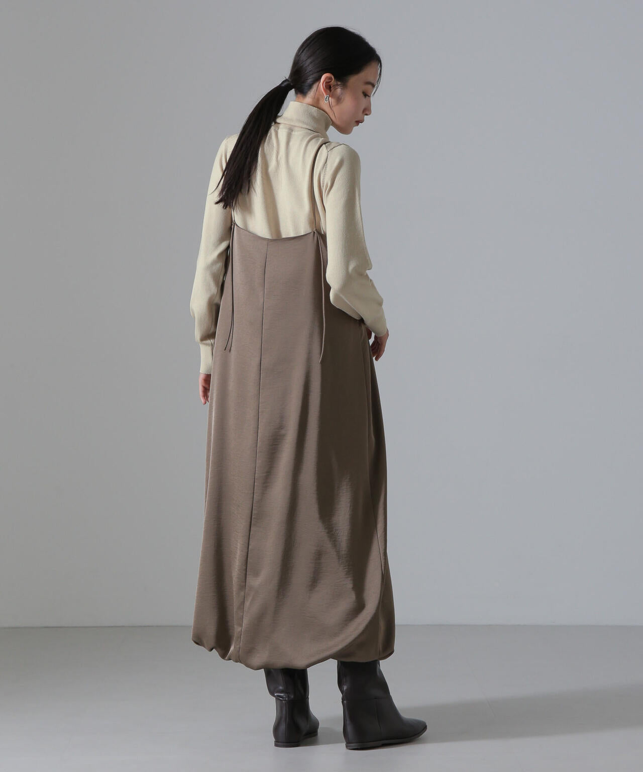 天竺タートルニットトップス 6734222347