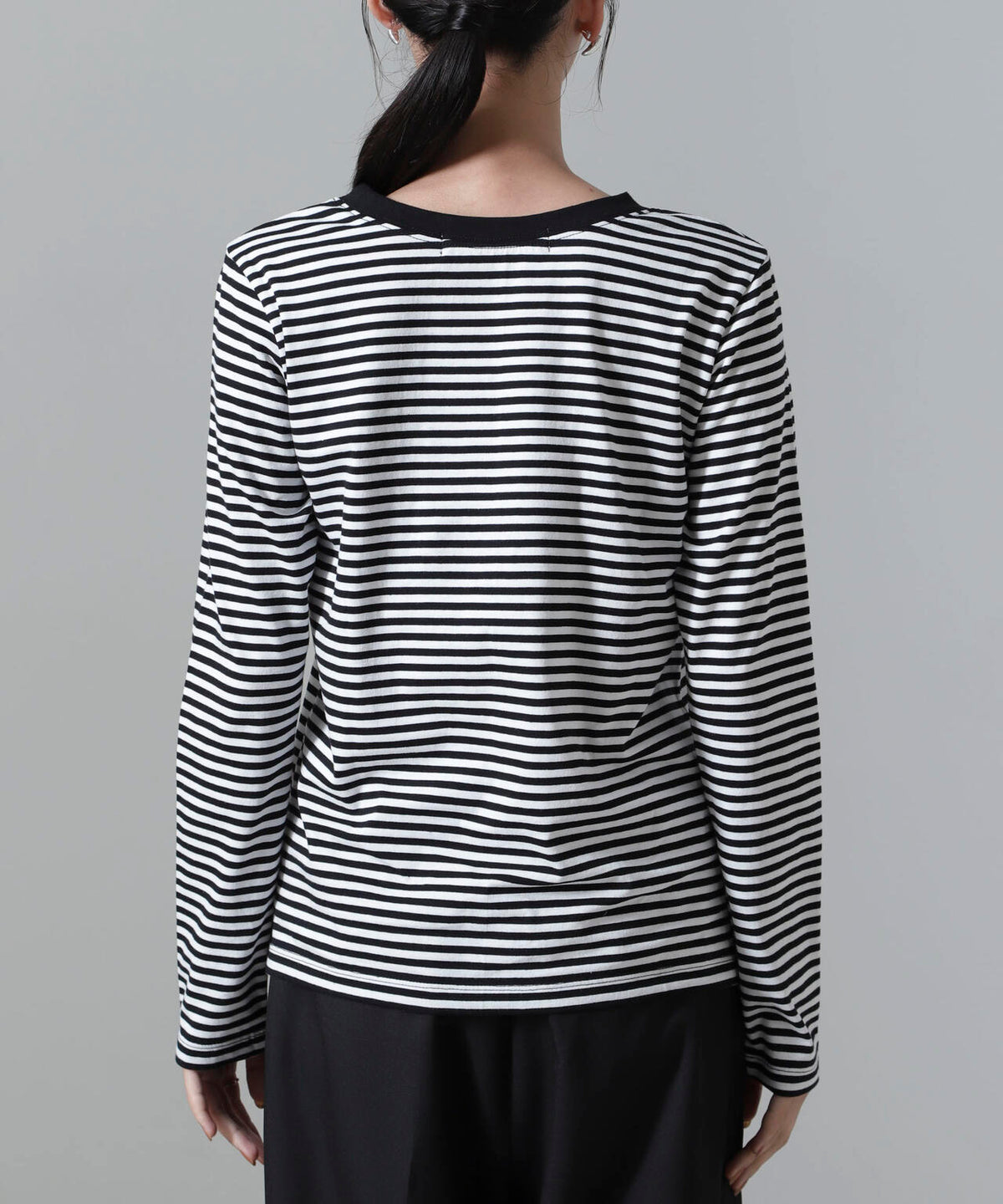 ボーダーロングスリーブTシャツ 6734223306