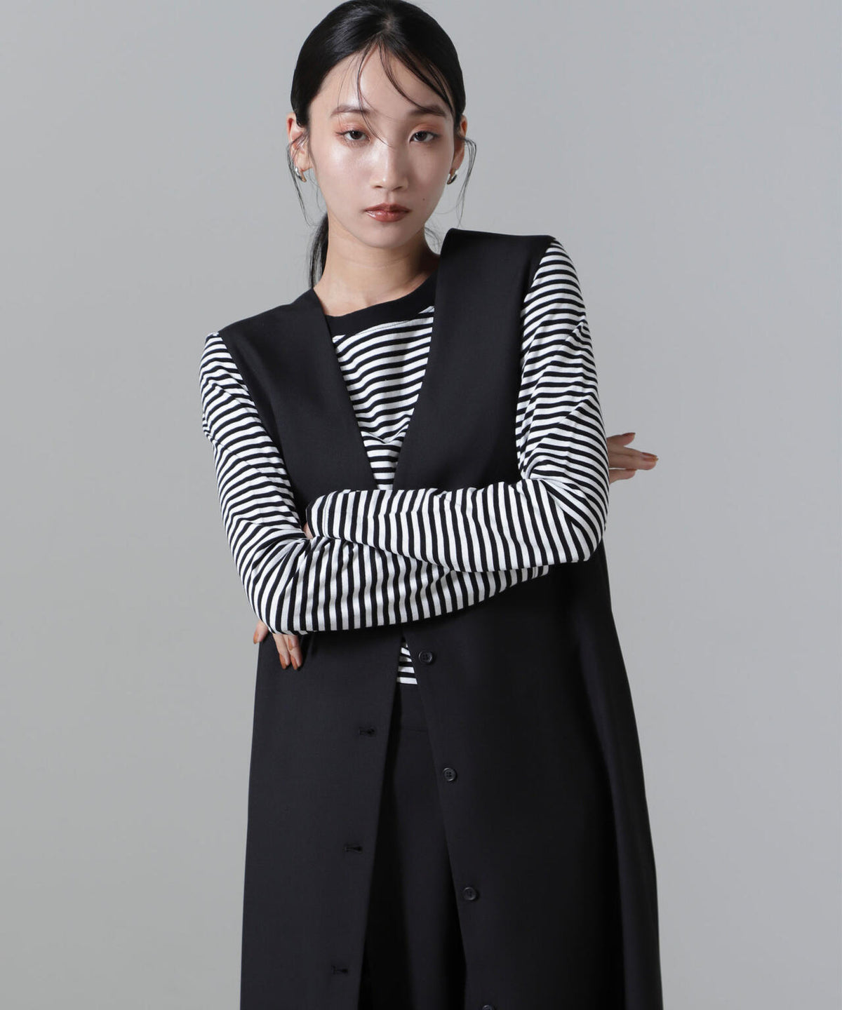ボーダーロングスリーブTシャツ 6734223306