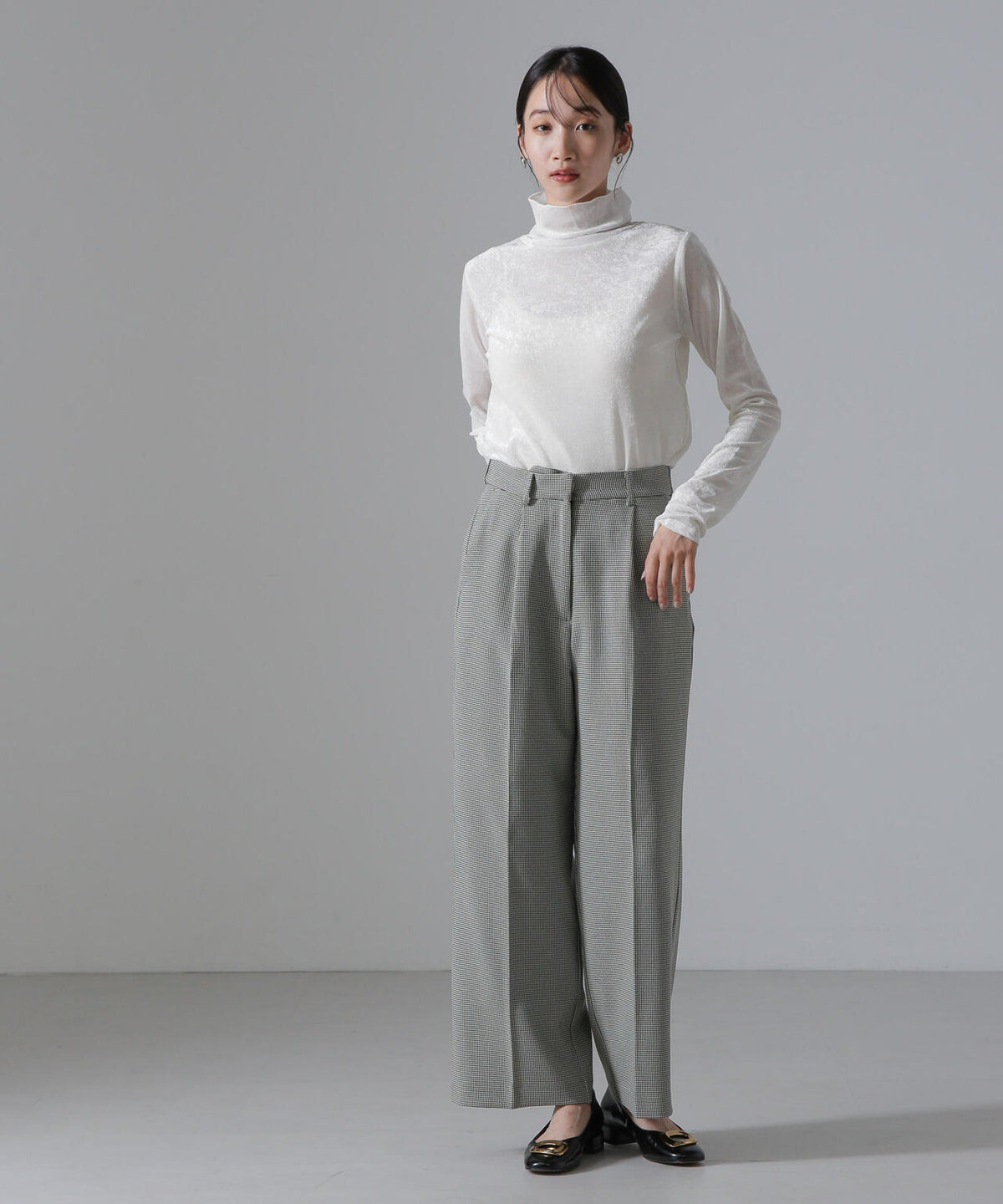 シアーベロアカットタートルトップス 6734223318