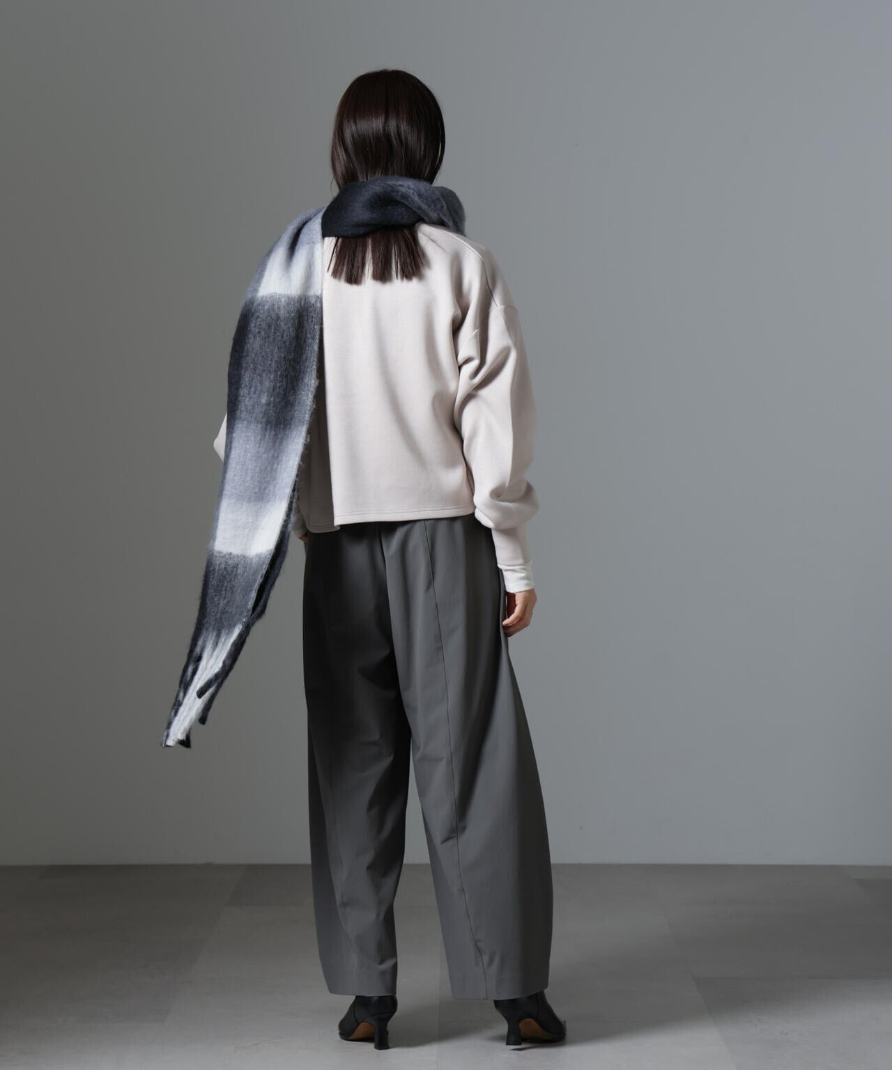 裏起毛ダンボールカットキーネックトップス(セットアップ可) 6734223325