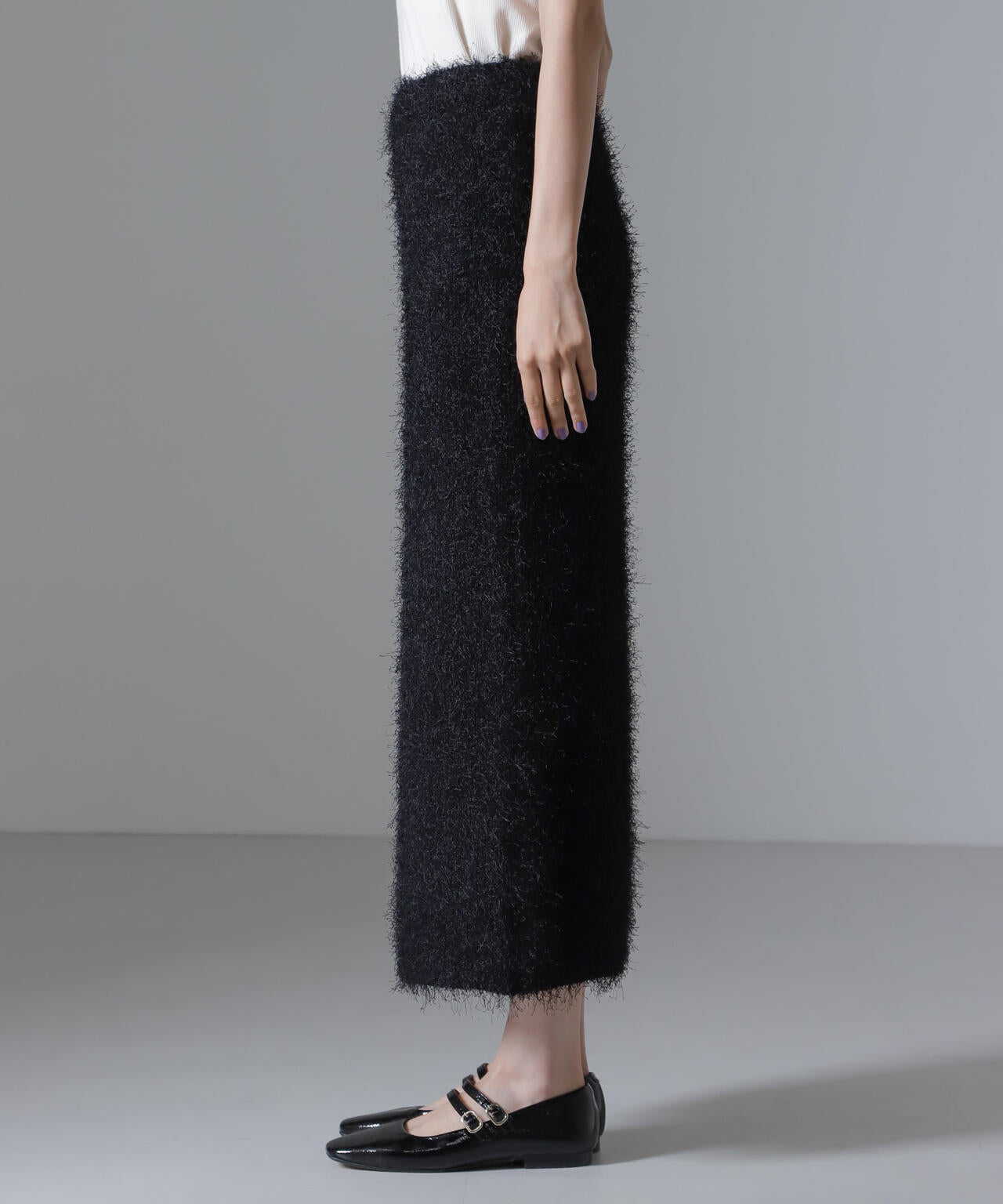 フェザーヤーンニットタイトスカート(セットアップ可) 6734230313