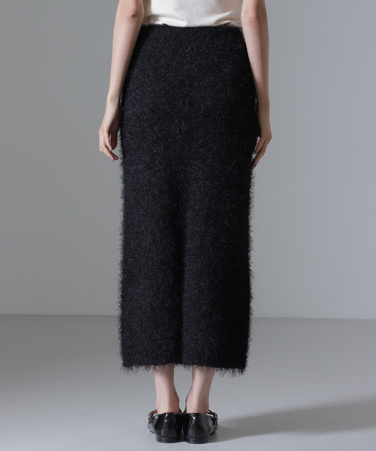 フェザーヤーンニットタイトスカート(セットアップ可) 6734230313