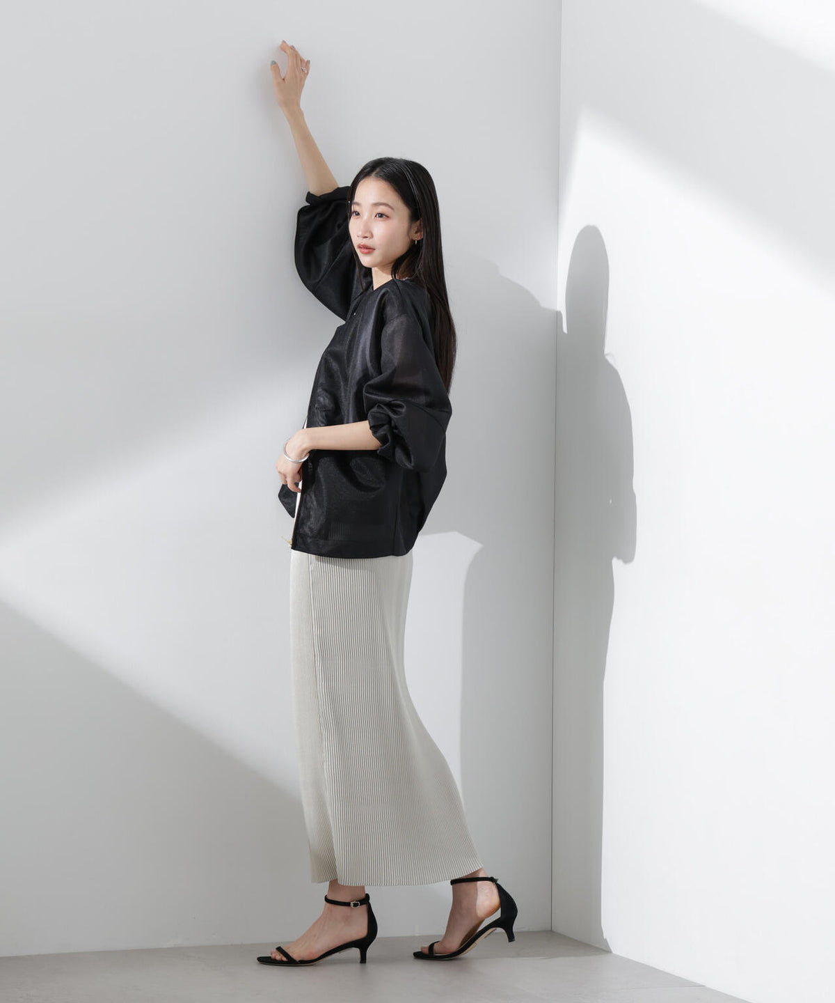 シアーダンボールカットノーカラーZIPupジャケット 6735116302