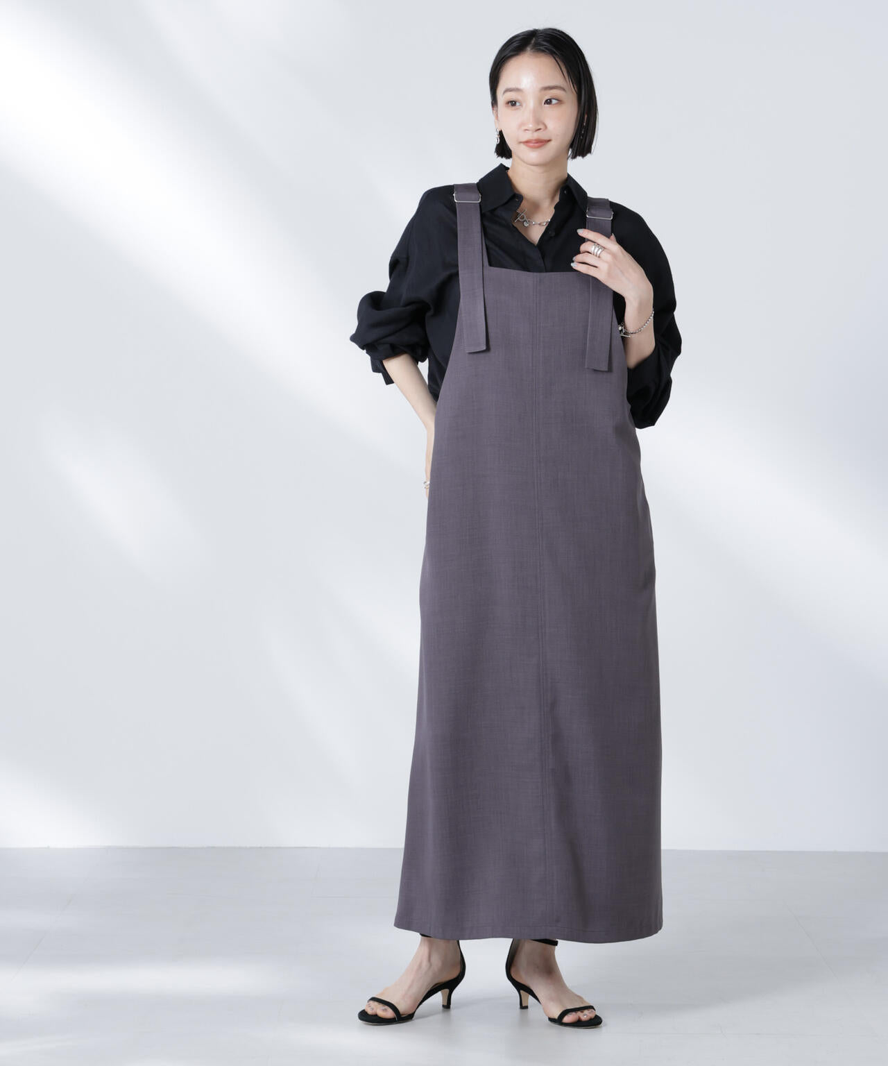 前後2wayサロペットワンピース 6735119330