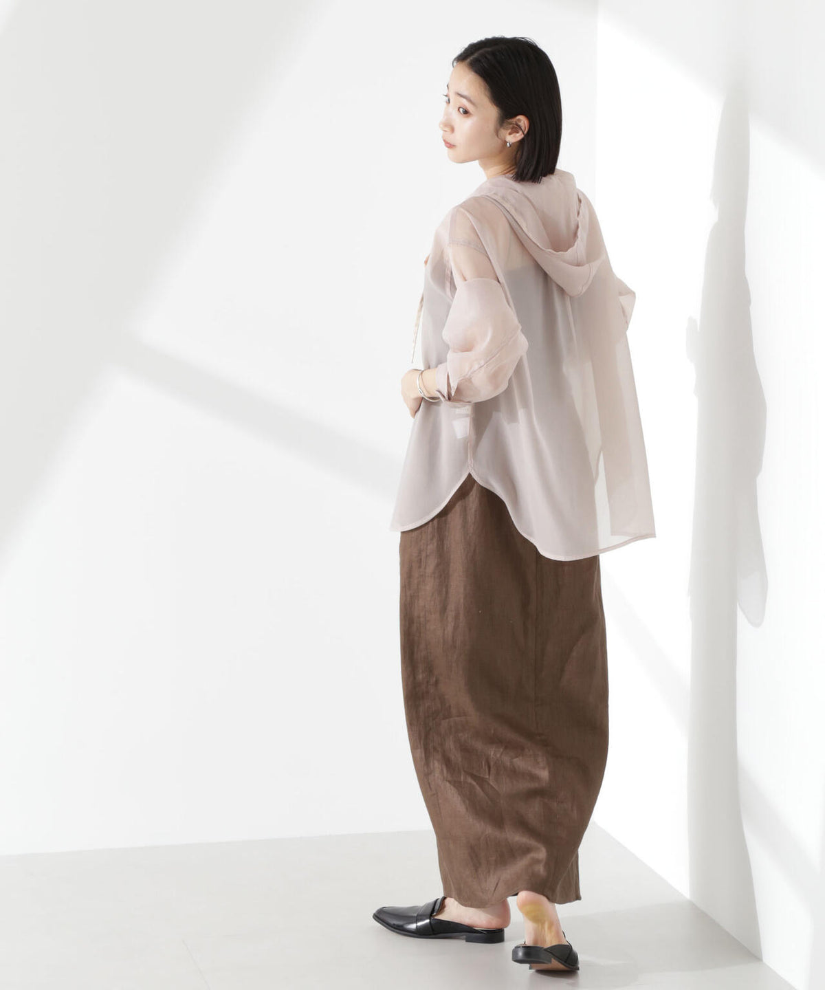 シアーフードシャツ 6735120316