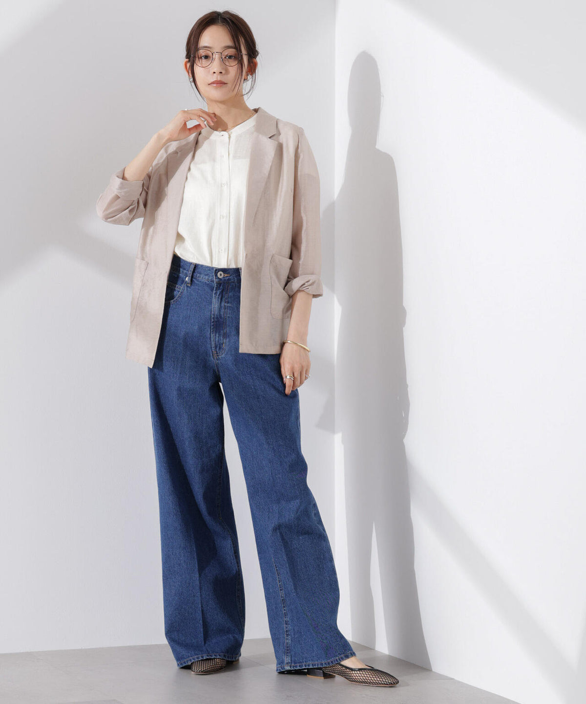 Anti Smell Linen フレンチスリーブシャツ 6735121302