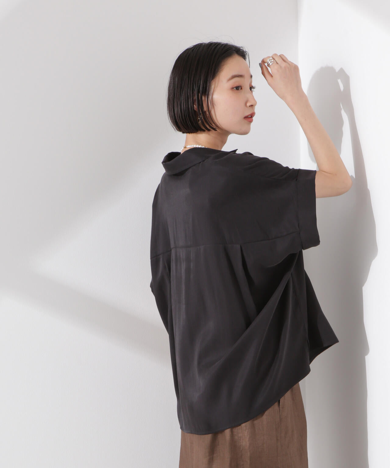 スキッパーワイドスリーブシャツ(セットアップ可) 6735121313