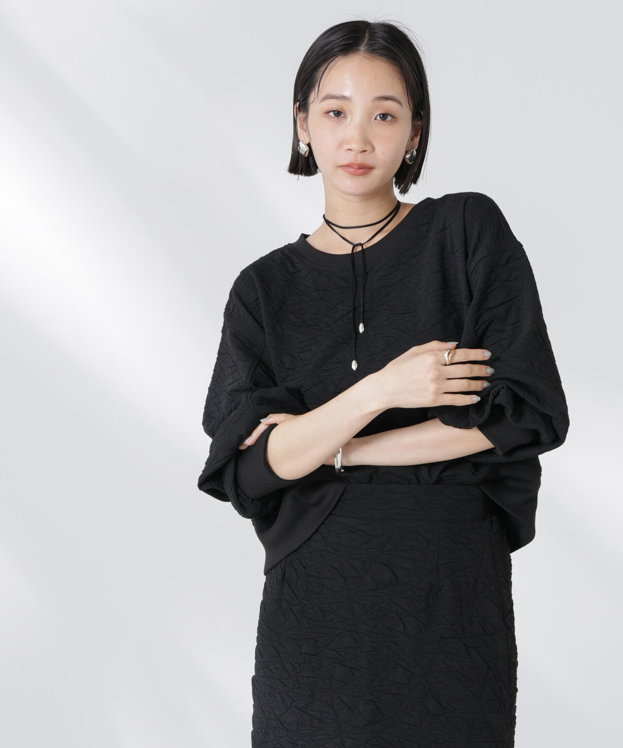 フクレジャガードカットトップス(セットアップ可) 6735123301