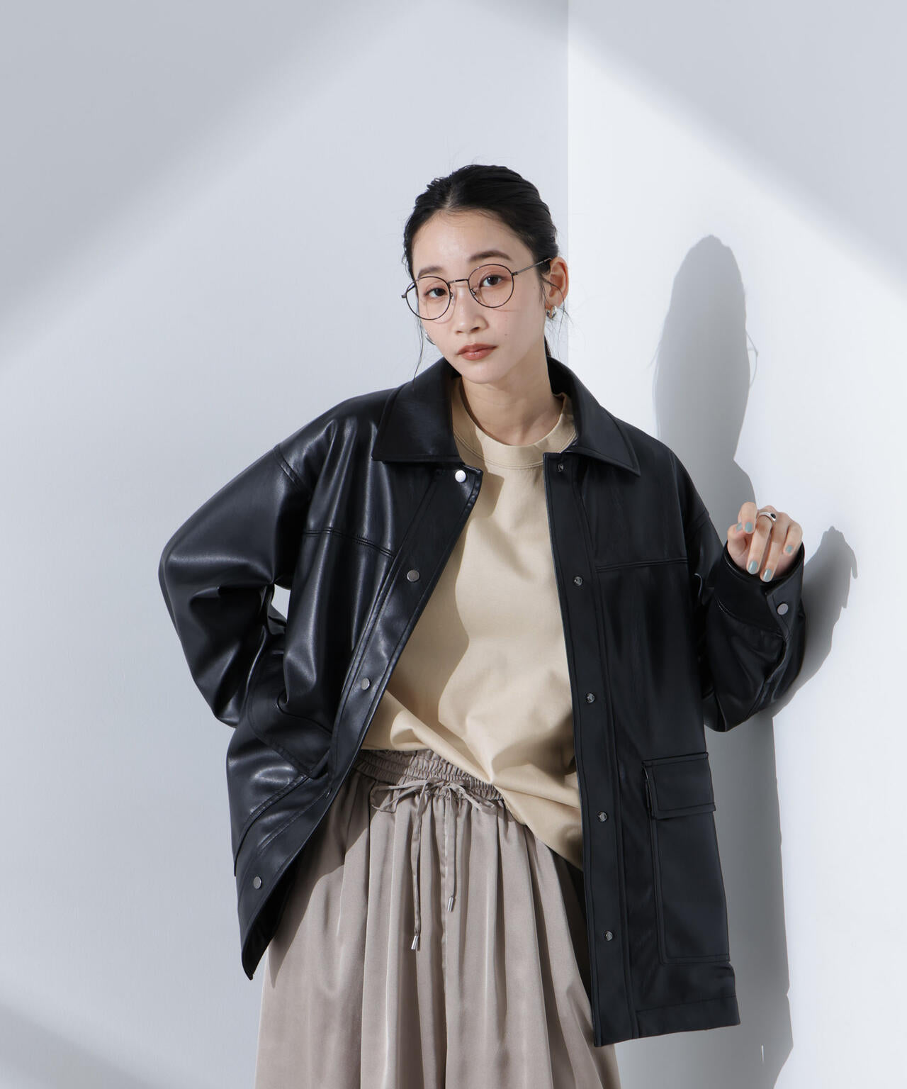 Anti SmellスムースシルケットロングスリーブTシャツ 6735123303