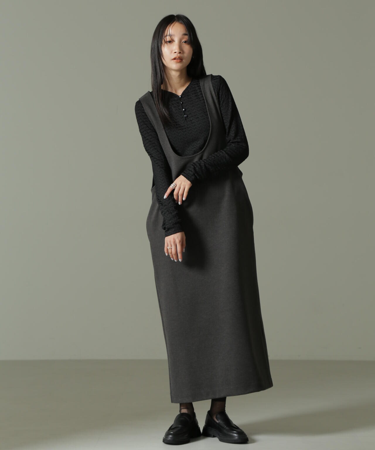 前後2WAYシャーリングカットトップス 6735123304