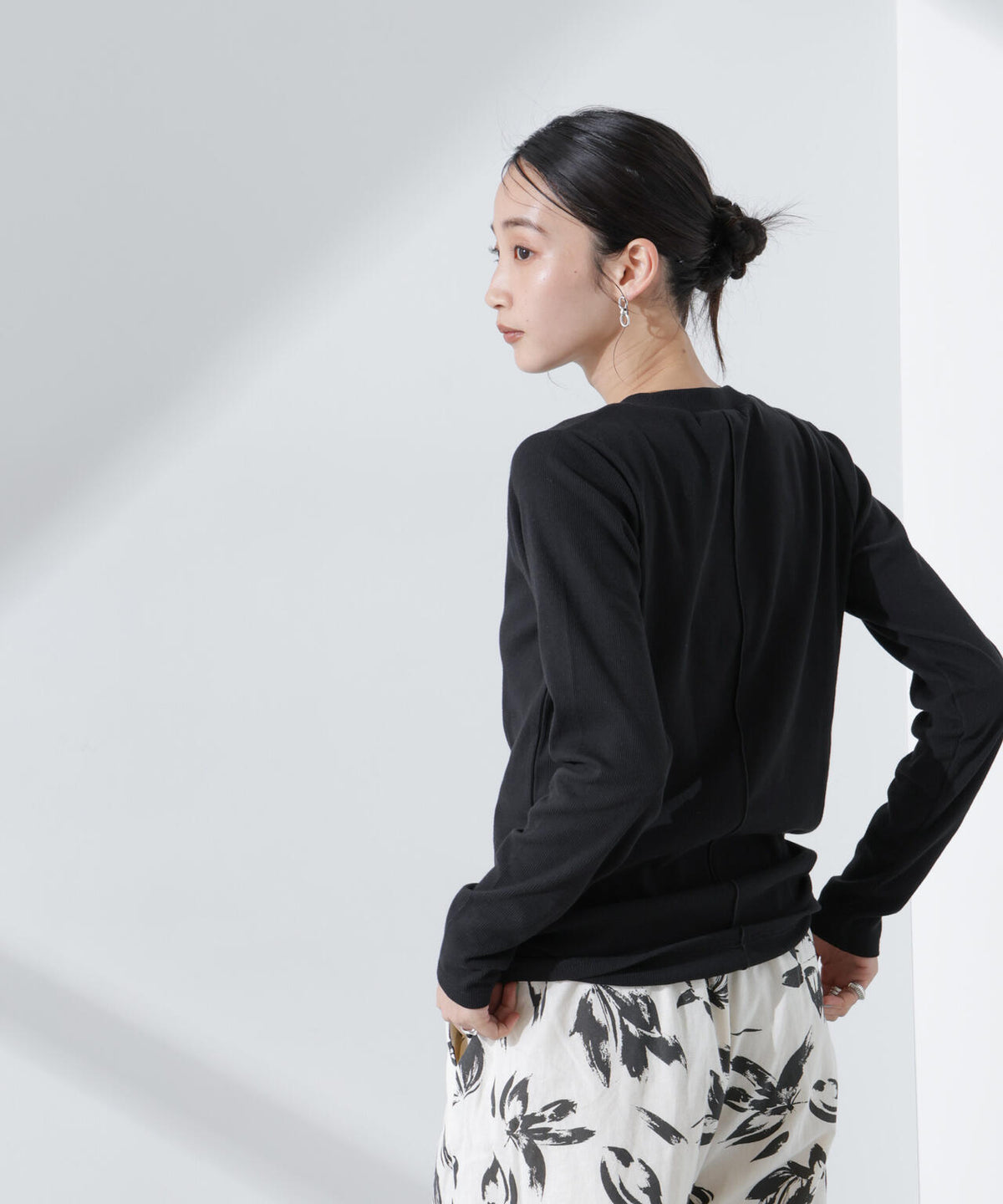 抗菌防臭リブロングスリーブTシャツ 6735123307