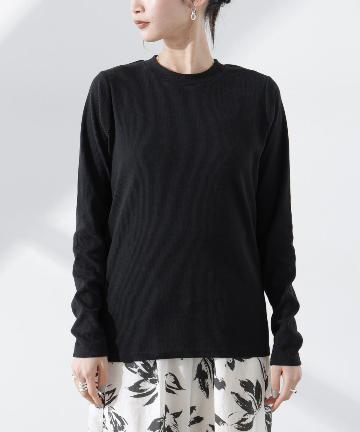 抗菌防臭リブロングスリーブTシャツ 6735123307