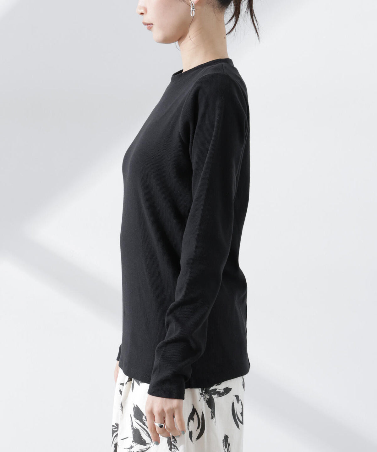 抗菌防臭リブロングスリーブTシャツ 6735123307