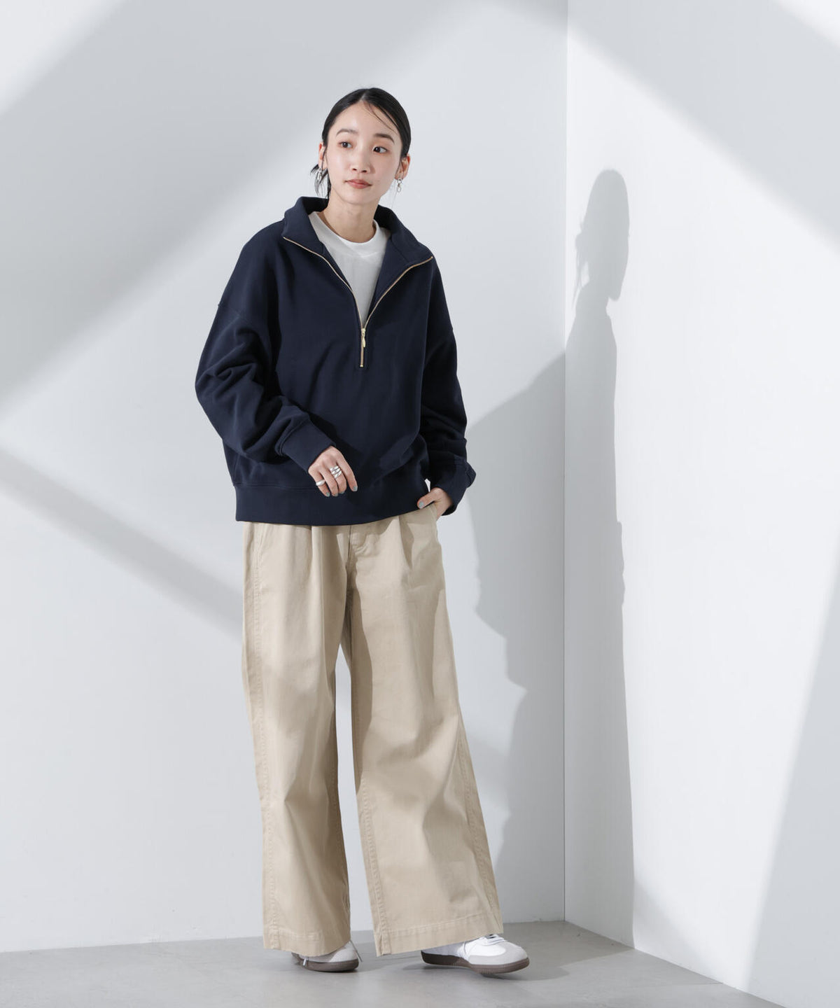 抗菌防臭リブロングスリーブTシャツ 6735123307
