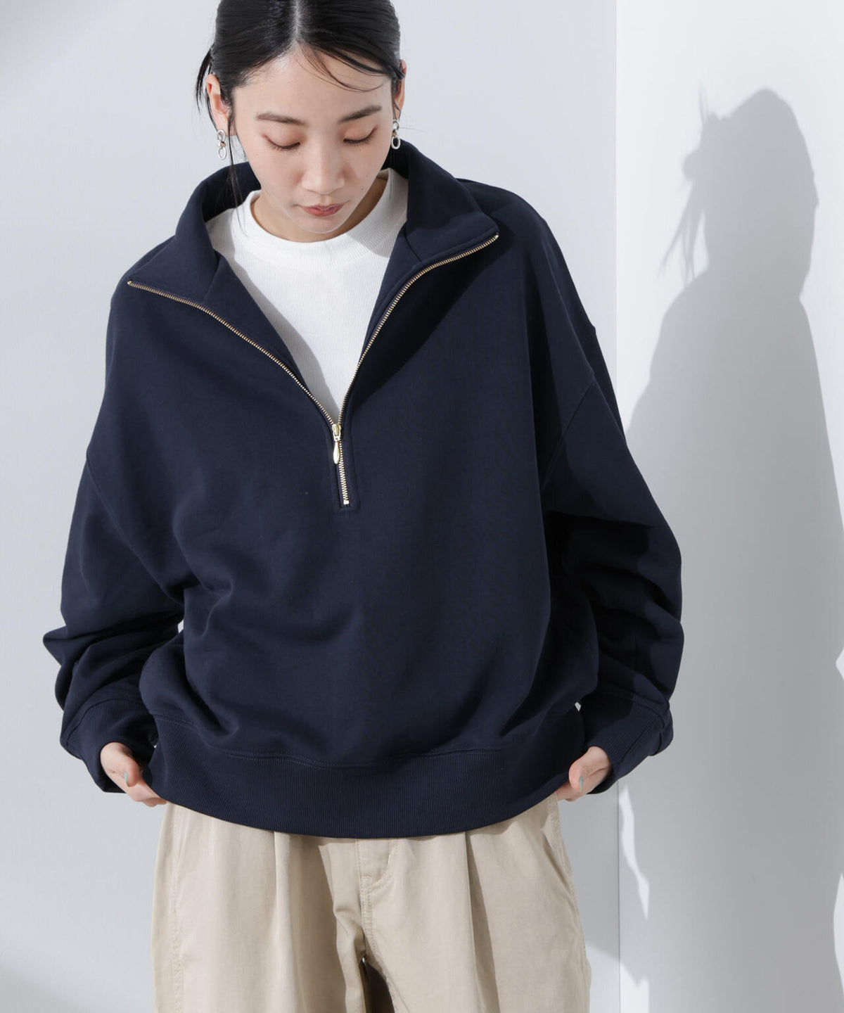 抗菌防臭リブロングスリーブTシャツ 6735123307