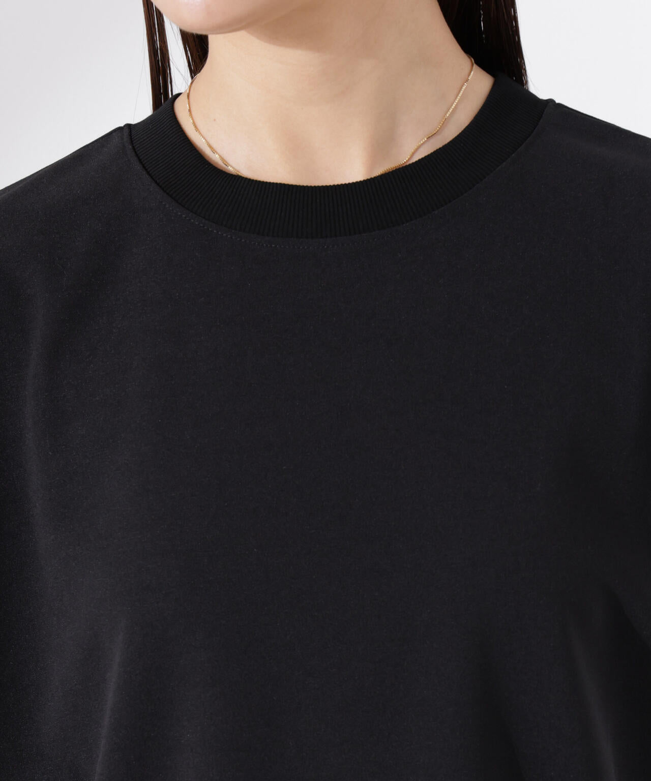 カットジョーゼットノースリーブTシャツ 6735124312