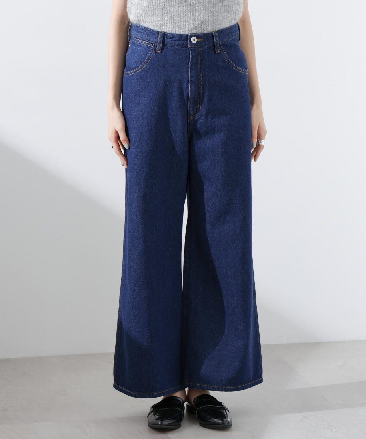 ワイドデニムパンツ(セットアップ可) 6735127309