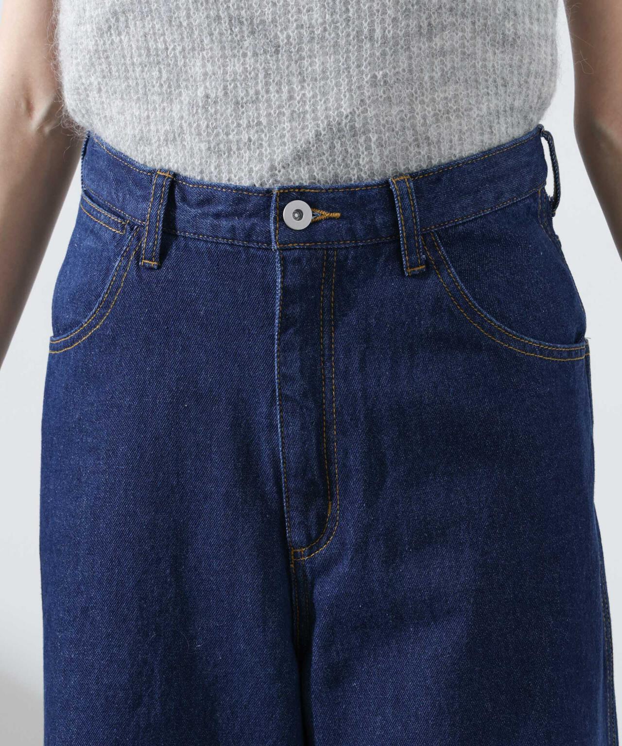 ワイドデニムパンツ(セットアップ可) 6735127309