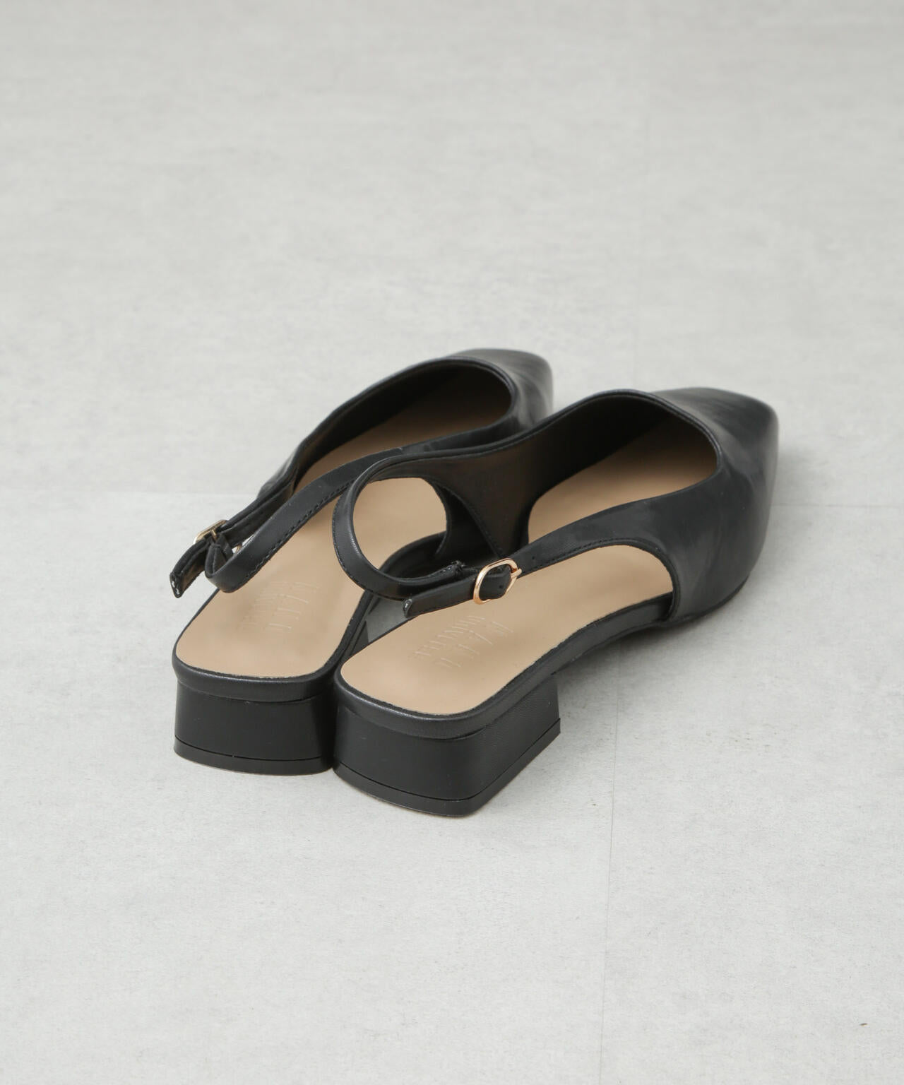 スリングバックスクエアトゥパンプス 6735133300