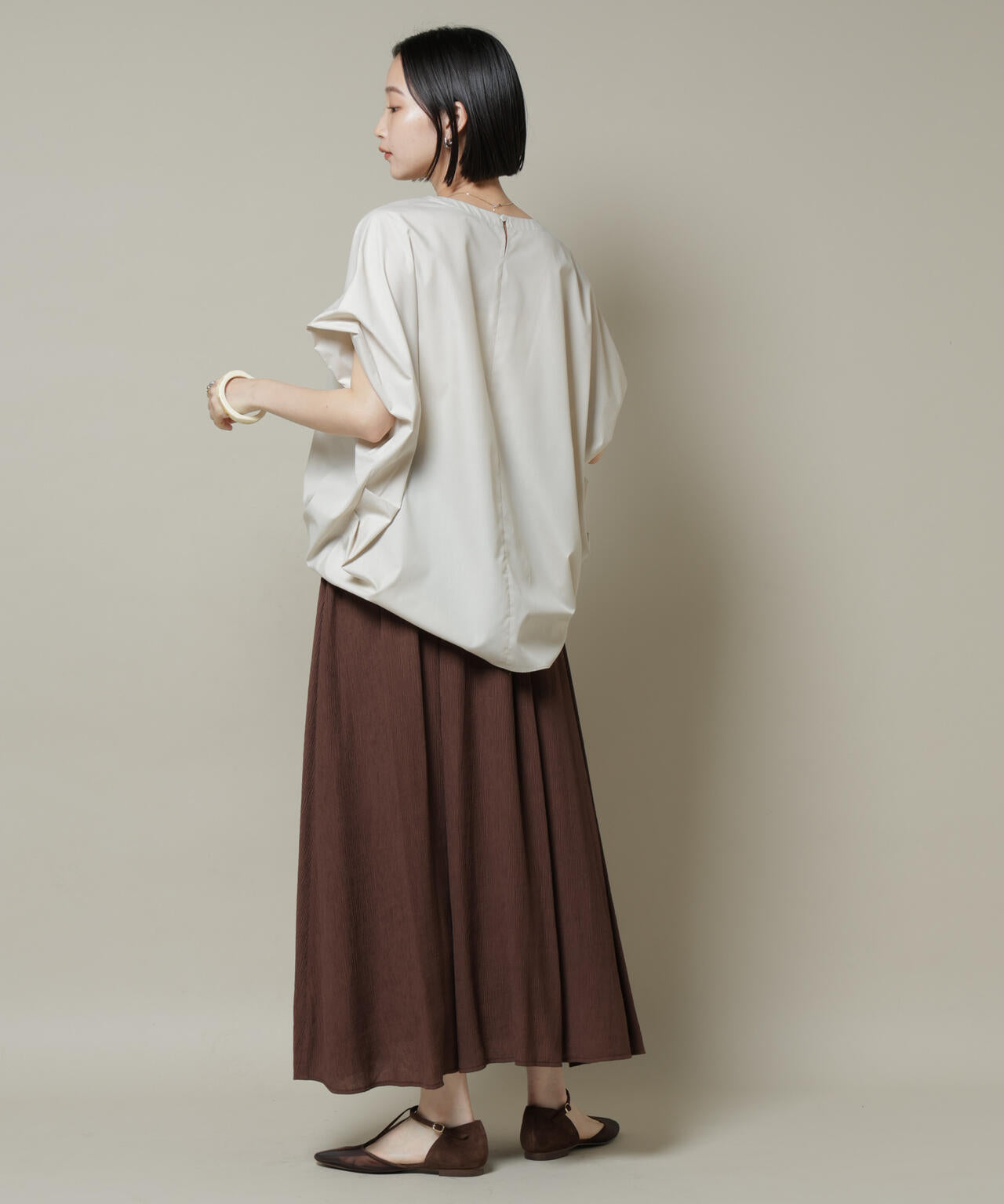 ドルマンワイドスキッパーブラウス 6735221304