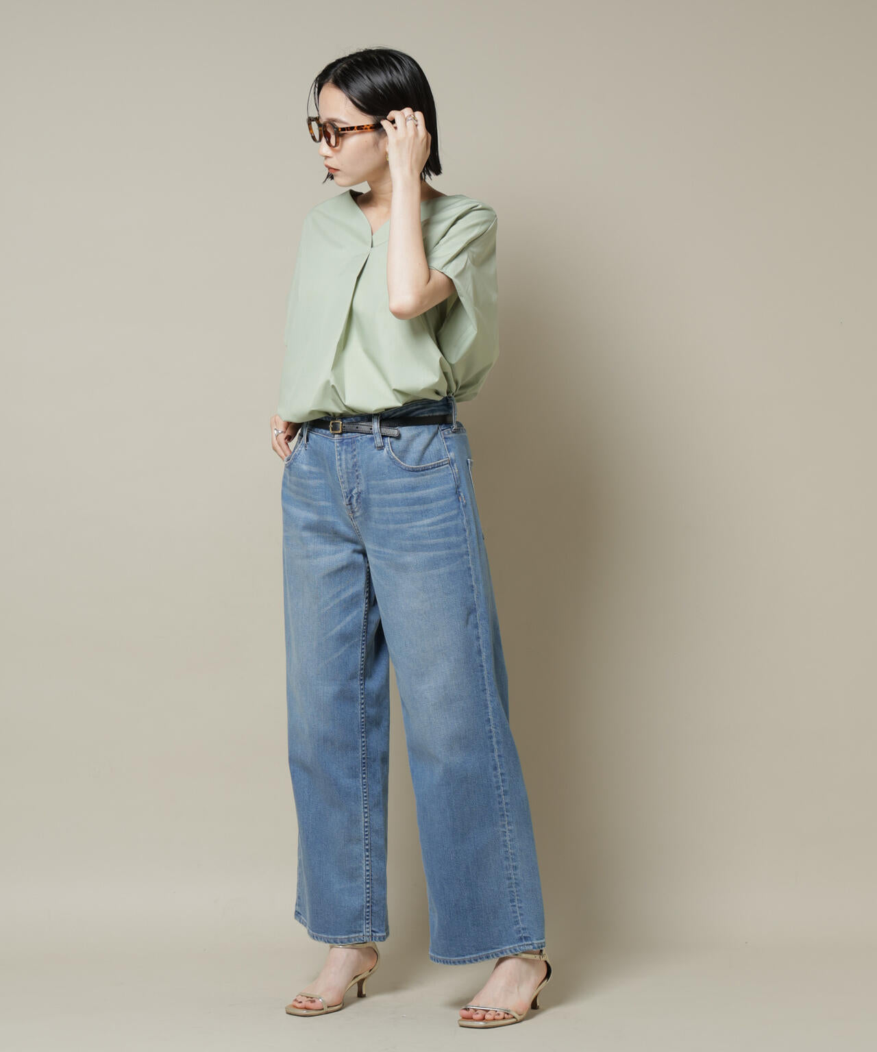 ドルマンワイドスキッパーブラウス 6735221304