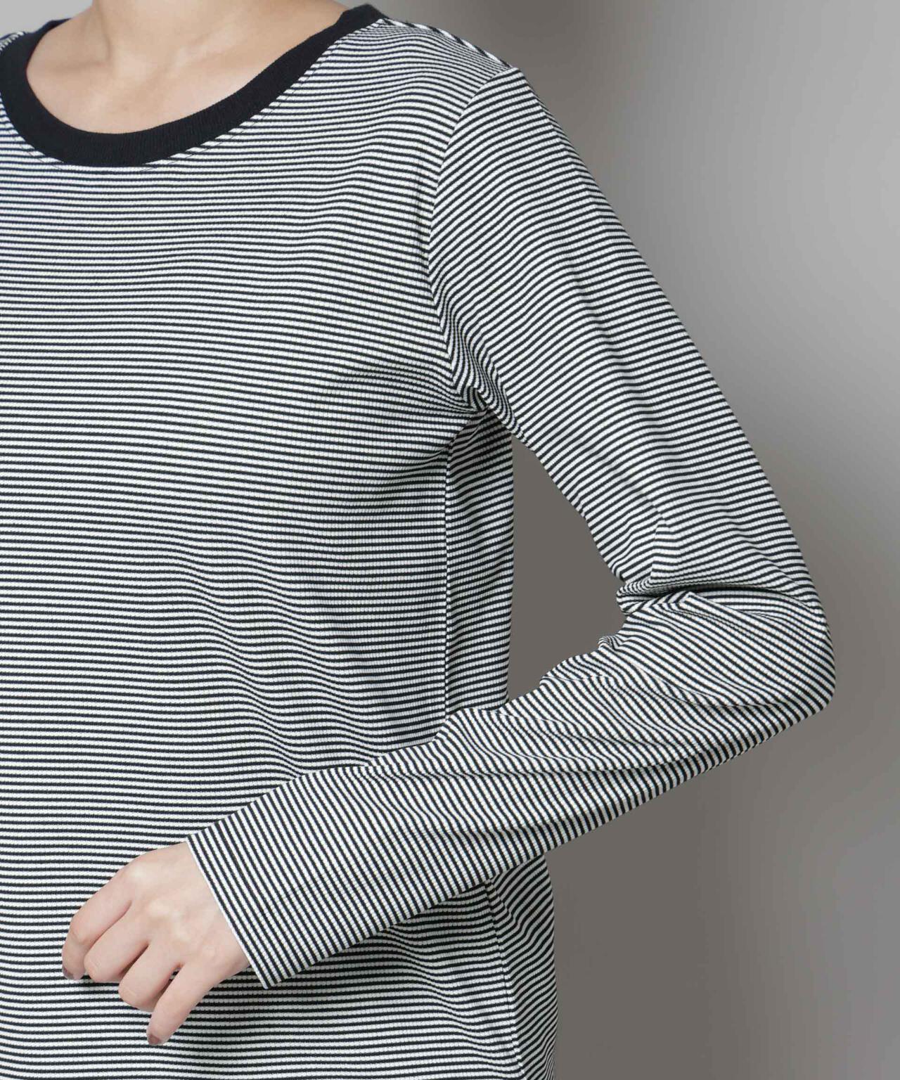 ミジンボーダーロングスリーブTシャツ 6735223303