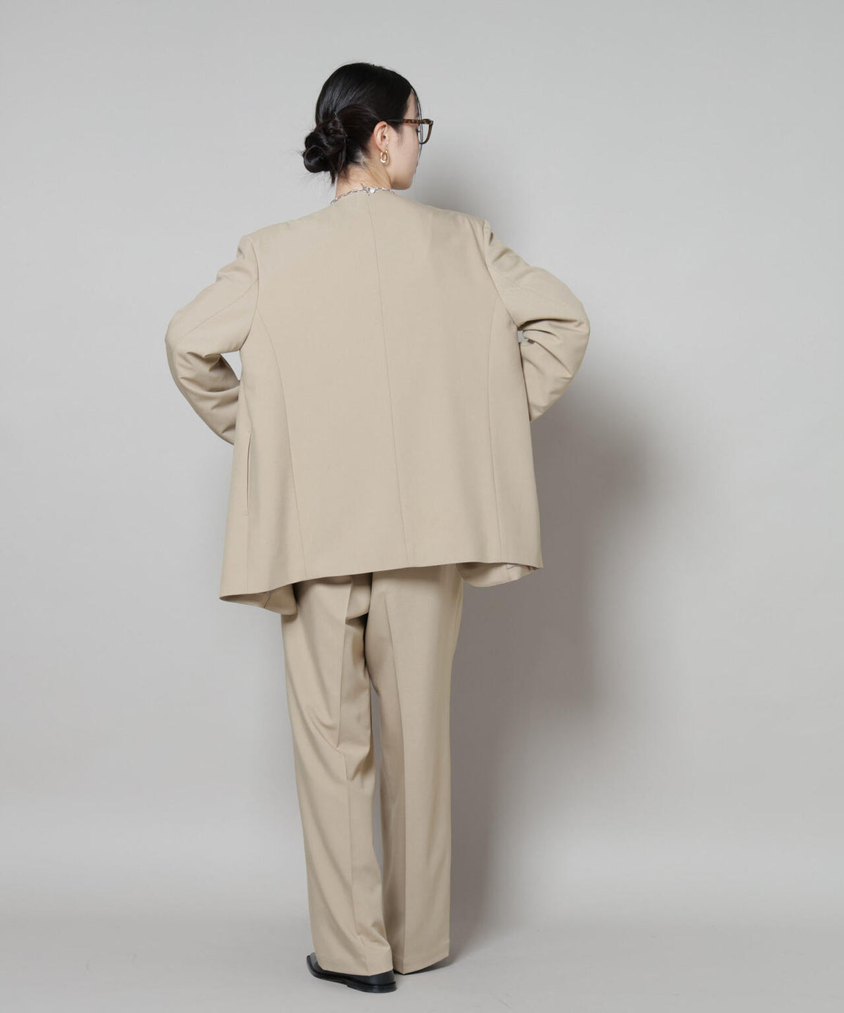 ワンタックセンタープレスストレートパンツ(セットアップ可) 6735227305