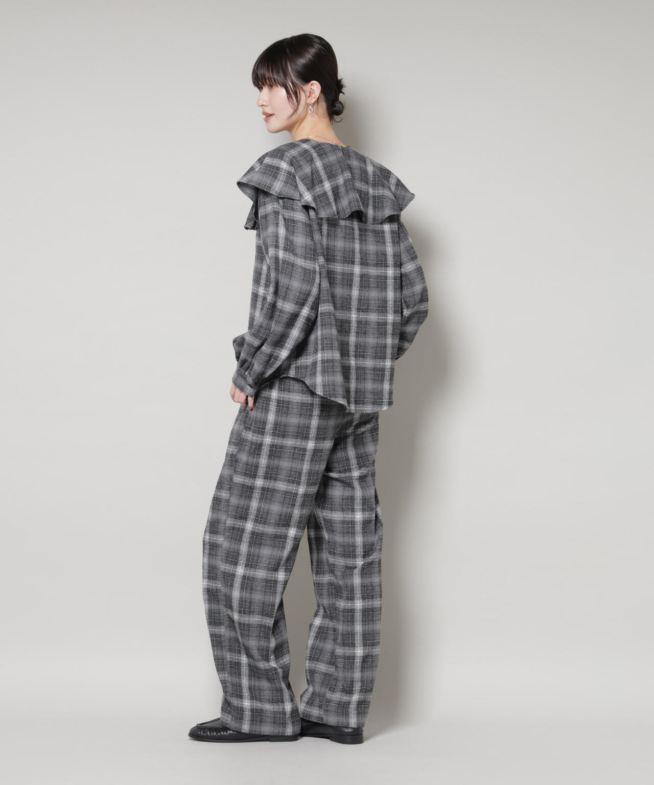オンブレーチェックタックパンツ(セットアップ可) 6735227320