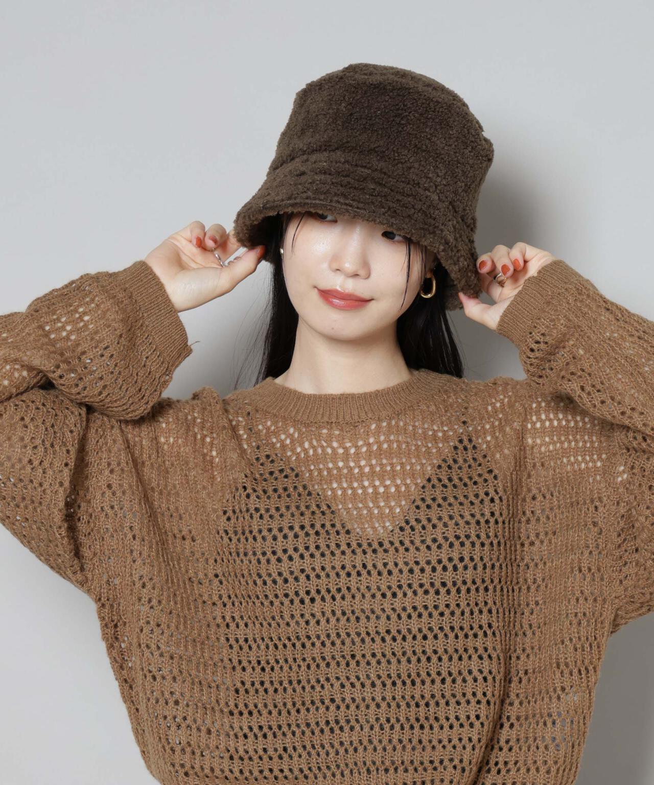 Healthknit/別注ボアバケットハット 6735239300