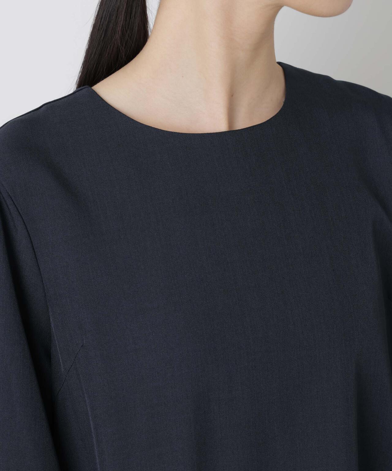 ヘムフレアクルミボタンスリーブワンピース 6736119309