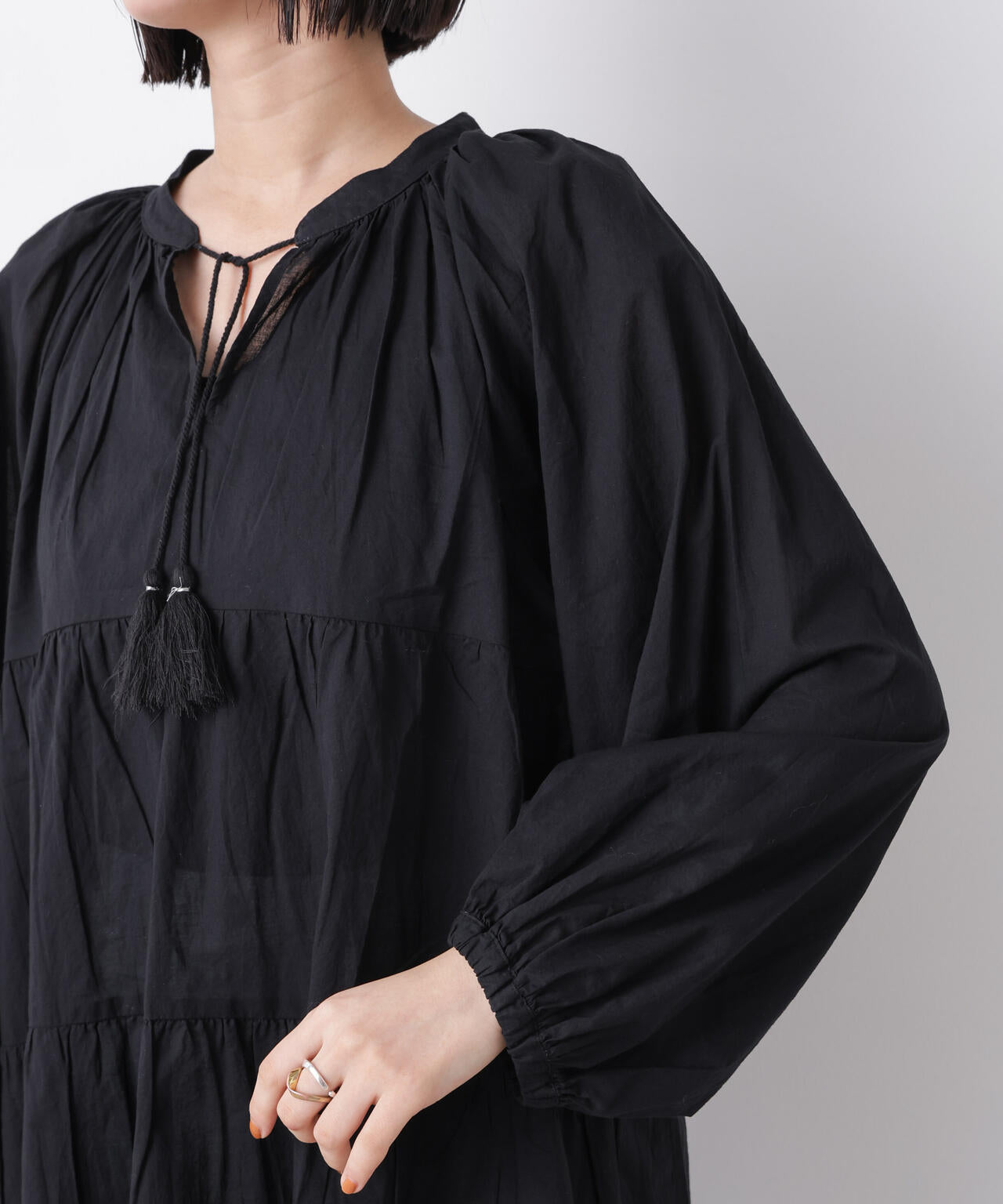 made in INDIA ティアードチュニックブラウス 6736120303