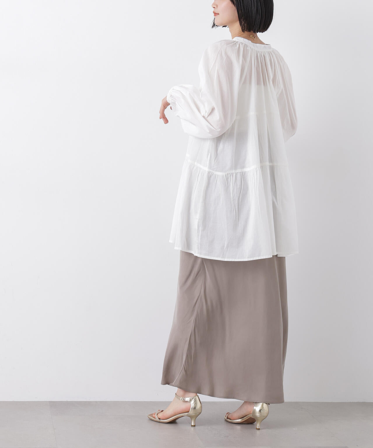 made in INDIA ティアードチュニックブラウス 6736120303