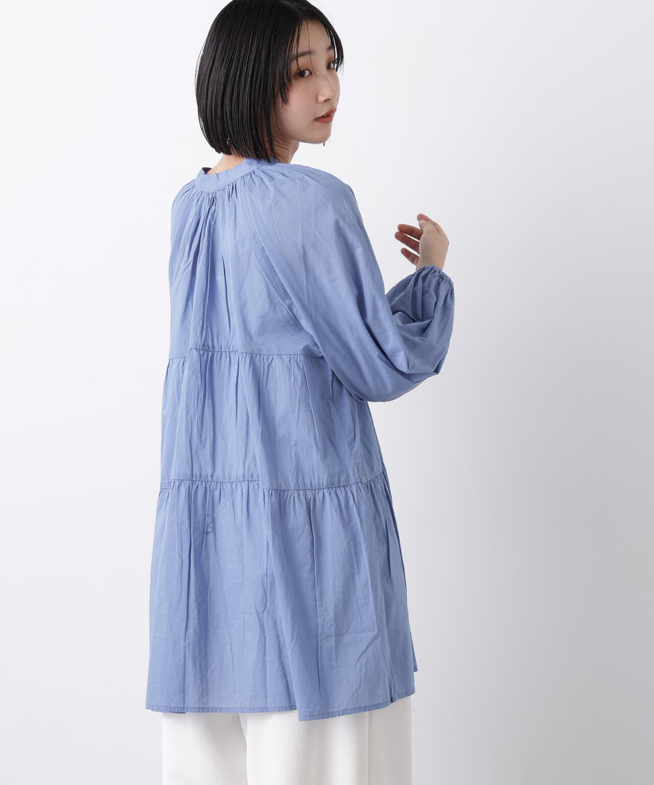 made in INDIA ティアードチュニックブラウス 6736120303