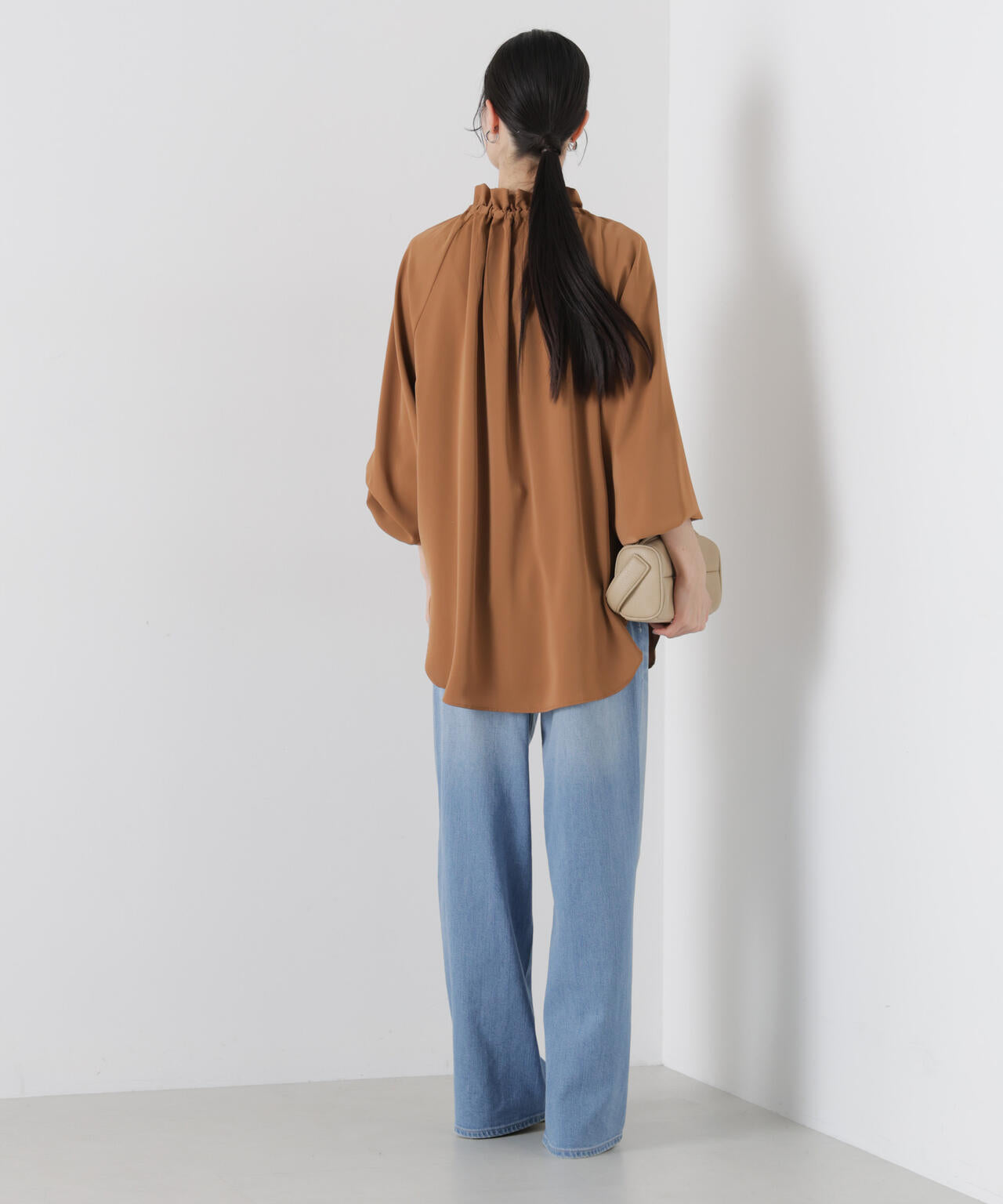 フリルカラーボータイブラウス 6736120306