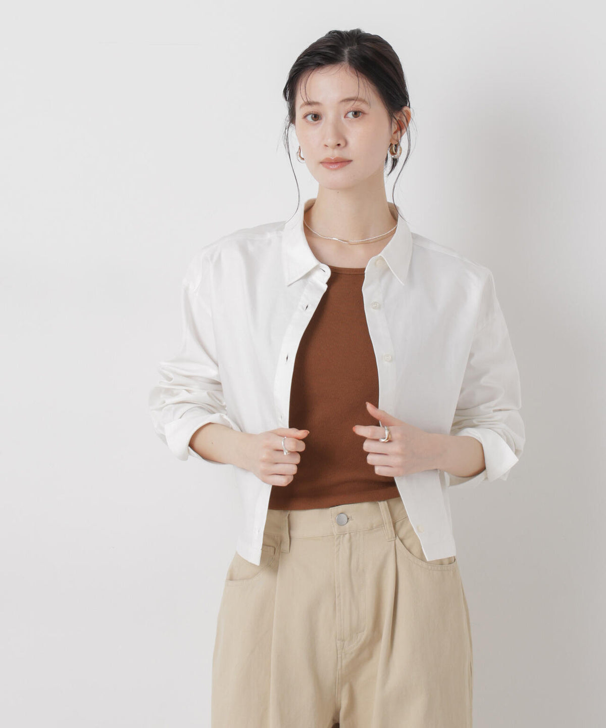 オックスクロップドシャツ 6736120312