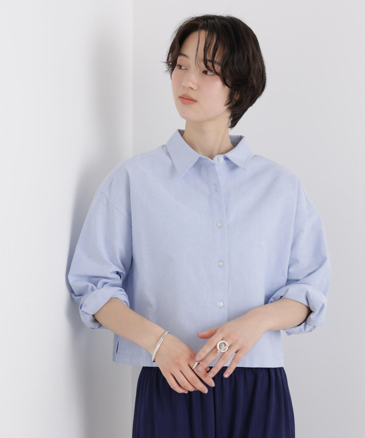 オックスクロップドシャツ 6736120312