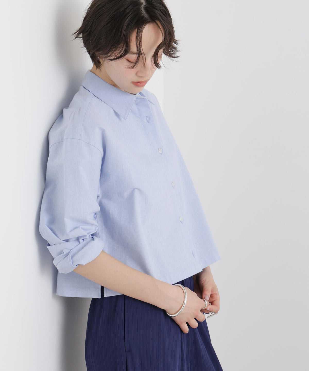 オックスクロップドシャツ 6736120312