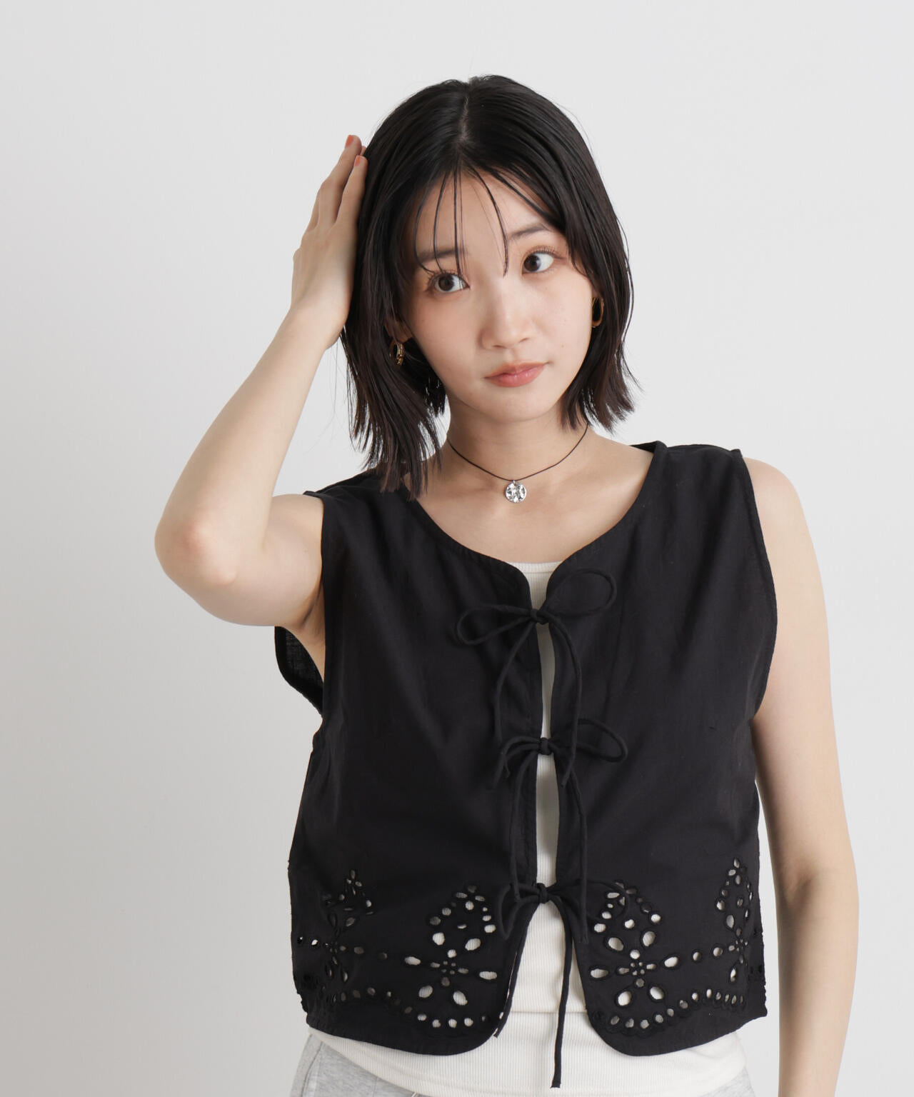 made in INDIA カットワークエンブロイダリージレ(セットアップ可) 6736121302