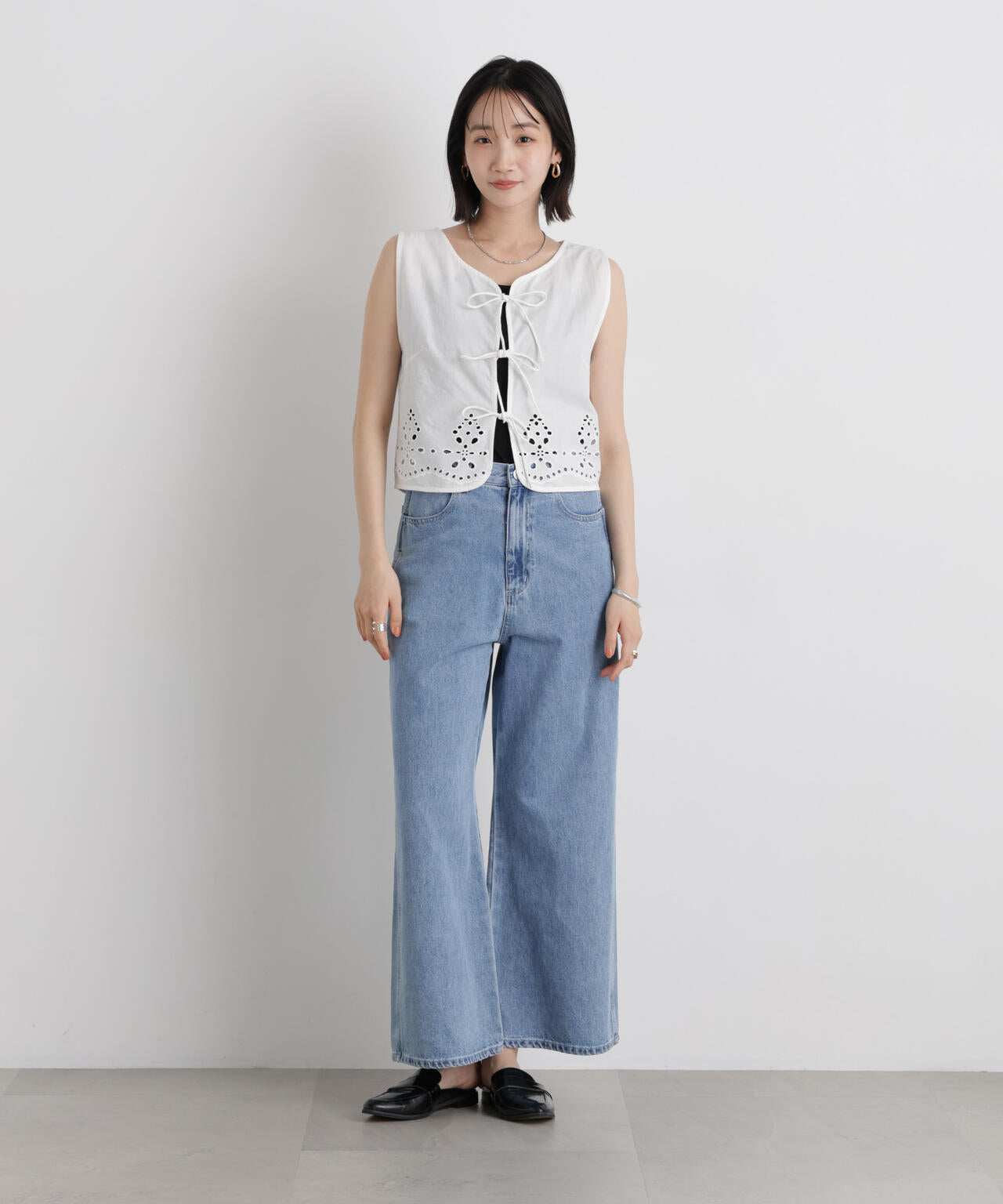 made in INDIA カットワークエンブロイダリージレ(セットアップ可) 6736121302
