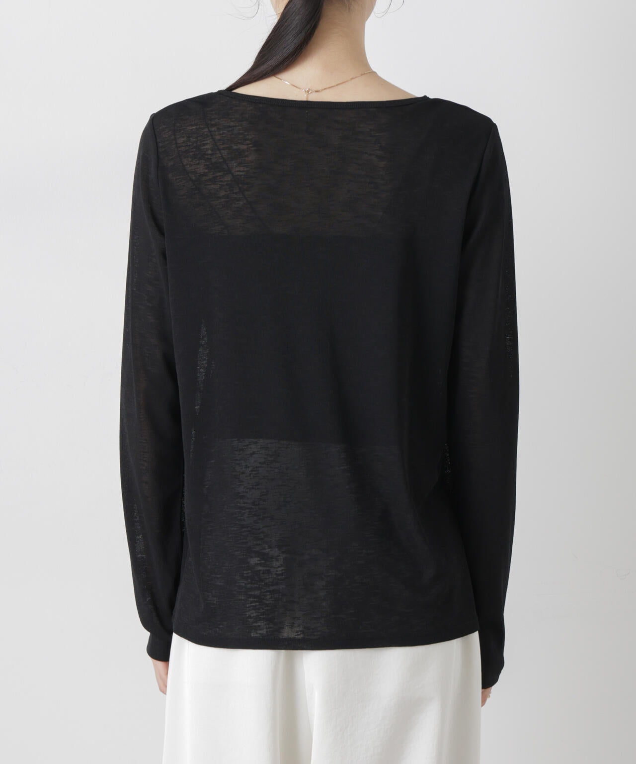 スラブシアーロングスリーブTシャツ 6736123301