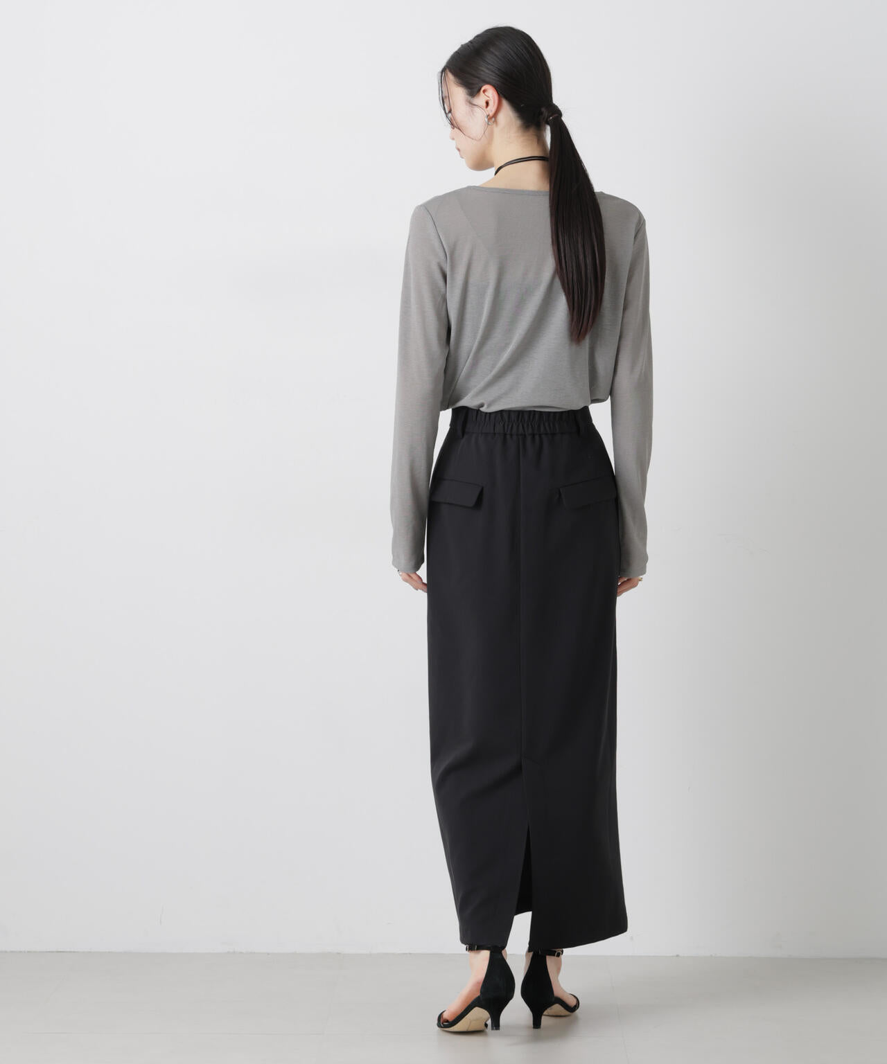 スラブシアーロングスリーブTシャツ 6736123301