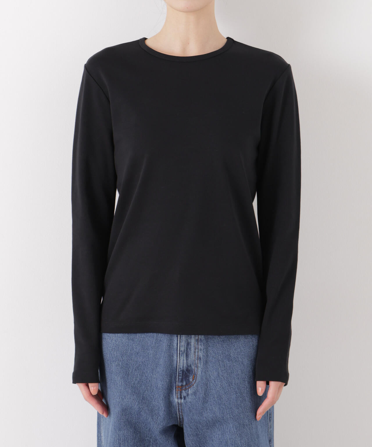 Repur加工 スムースシルケットロングスリーブトップス 6736123308